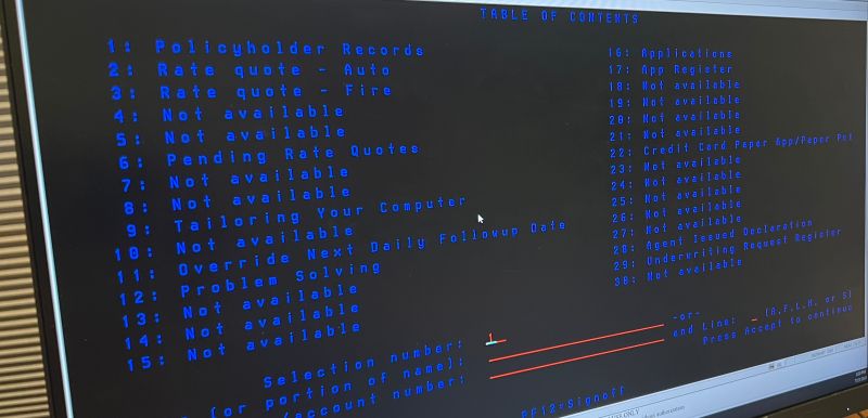 Terminal Screen
