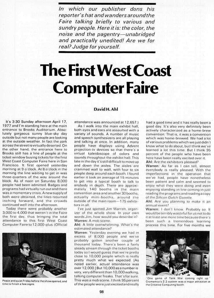 Creative Computer David Ahl article