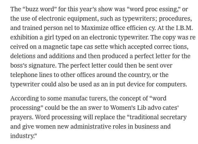 NY Times 1971 article - "Lag Persists for Business Equipment"